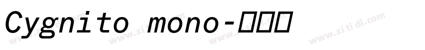 Cygnito mono字体转换
